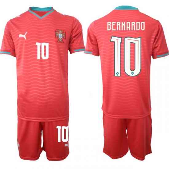 Portugal 2026 FIFA World Cup Soccer Jersey Red #10 BERNARDO